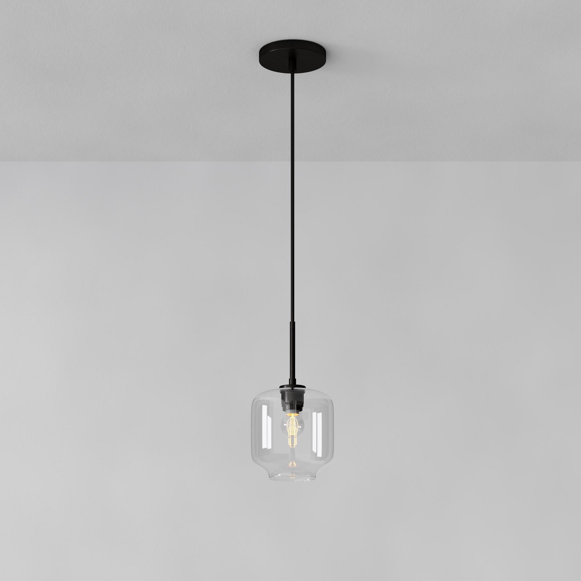 Lumivelle Pebble Pendant Light - Adjustable Glass Shade - Modern Lighting K1403