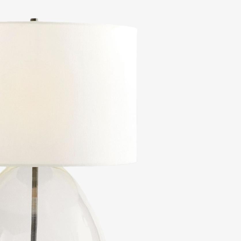 Sustaina Contemporary Recycled Glass Table Lamp - Stylish Sustainable Lighting for Reading Corner K2202