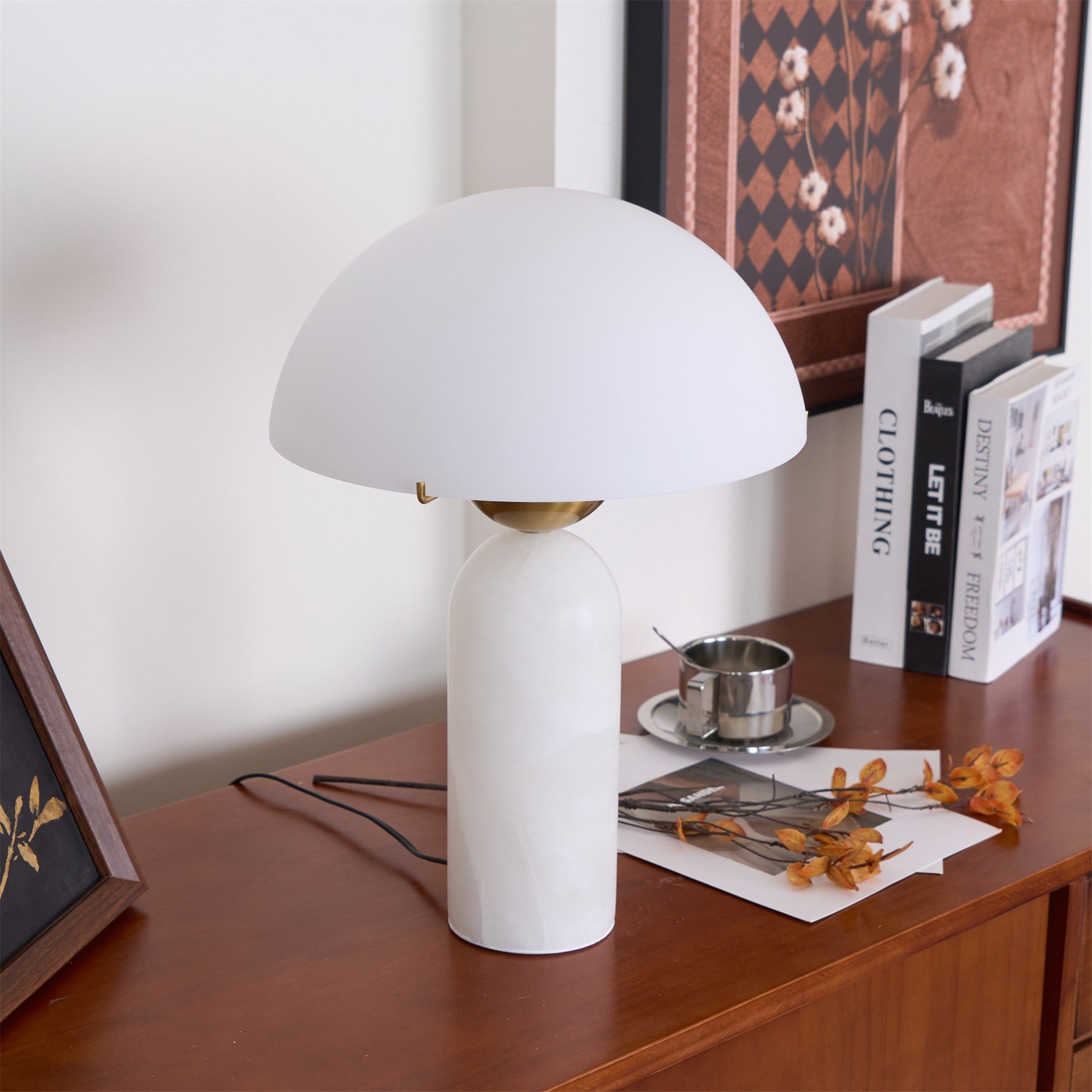 Nordic Simple Creative Alabaster Glass Table Lamp K585
