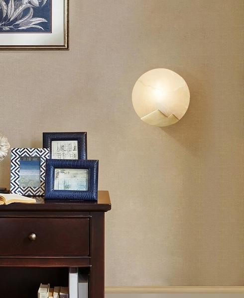 Pure Copper and Marble Wall Lamp