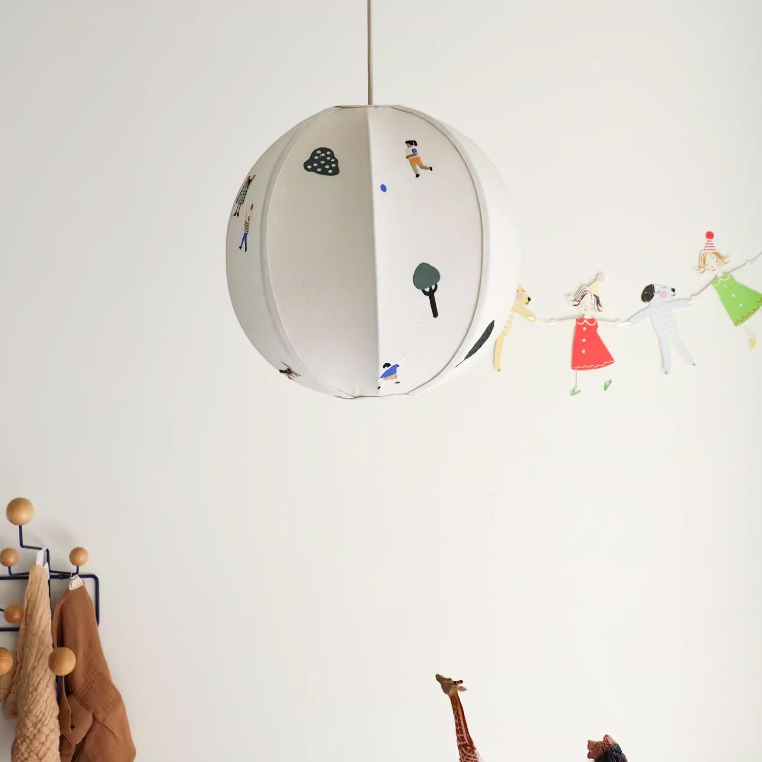 Park Embroidered Textile Pendant Lamp K576
