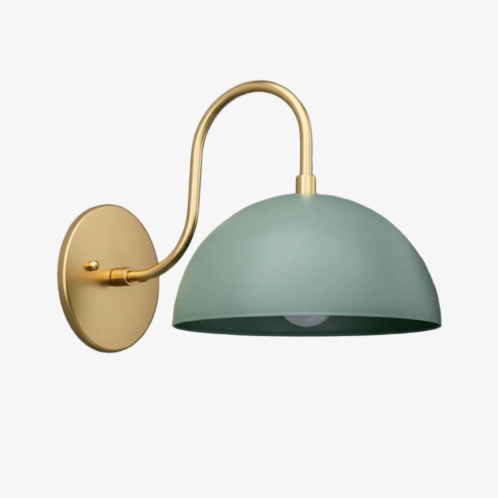 Curva Curved Dome Shade Wall Sconce – Mid-Century Modern Versatile Indoor Lighting K1542