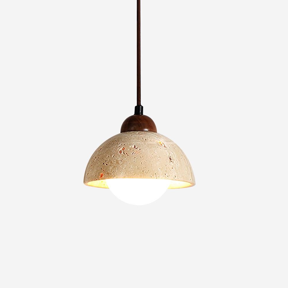 Yellow Travertine Wabi-Sabi Style Pendant Lamp K670