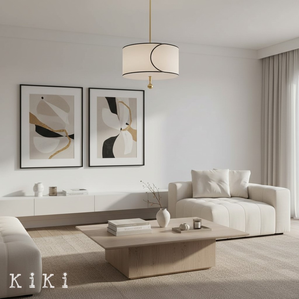 Roven Layered Drum Pendant Light - Modern Transitional Lighting for Dining Room K1710