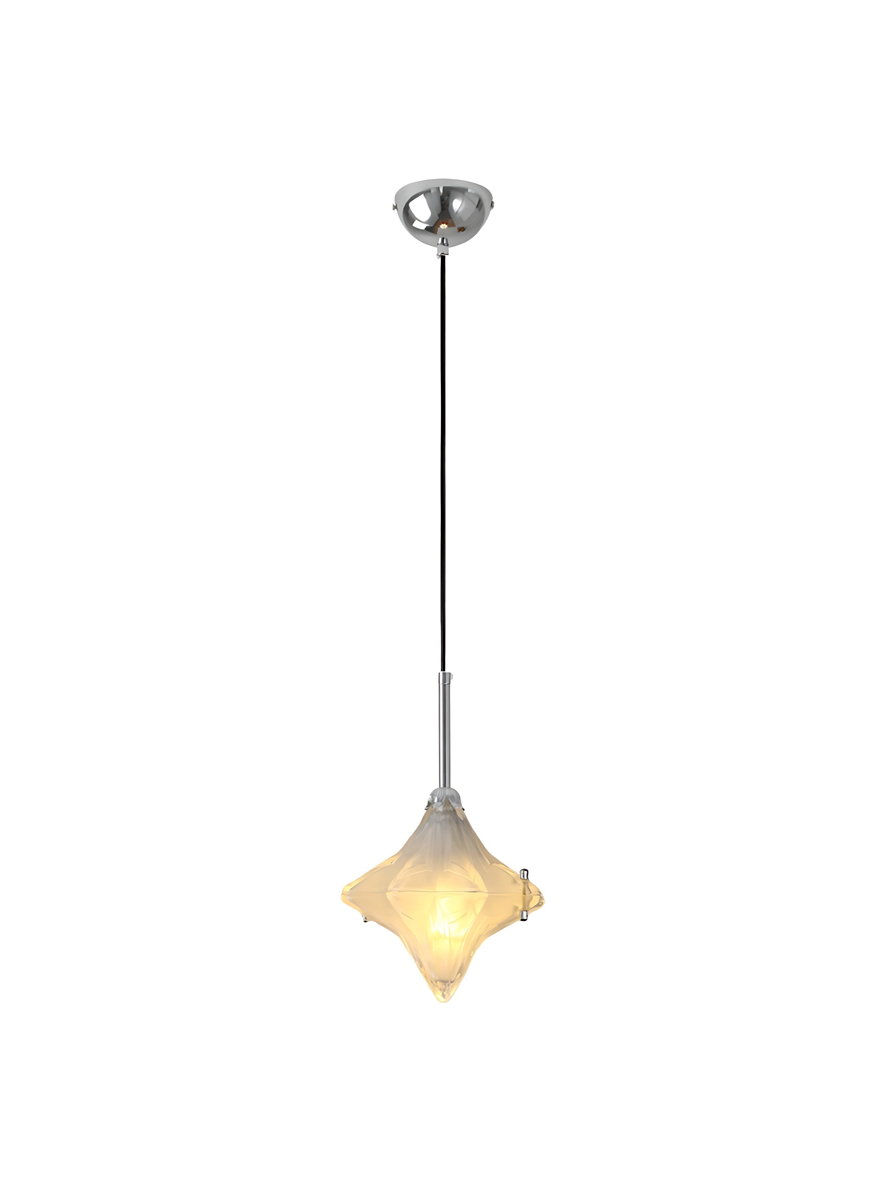 Art Deco Astris Elara Star Pendant Light - Frosted Glass Pendant with Geometric Style K1583