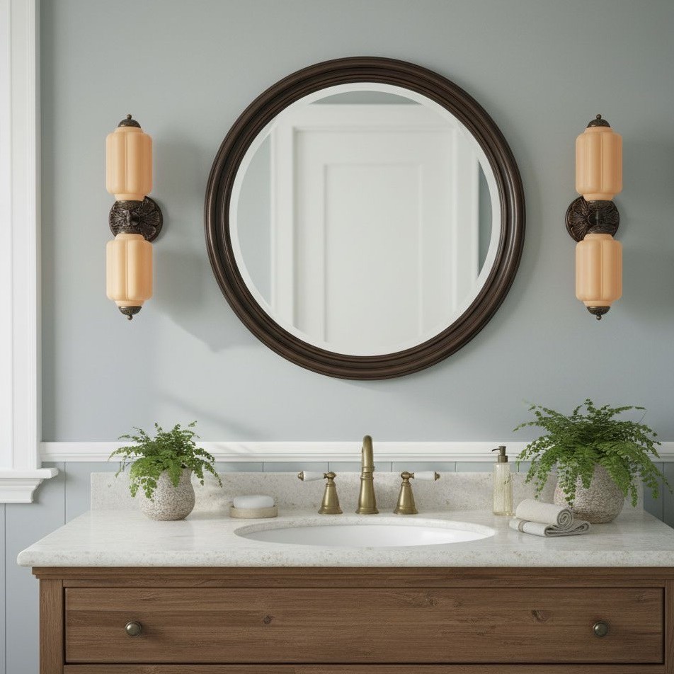 Eloise Pumkin Glass Vanity Sconce K864