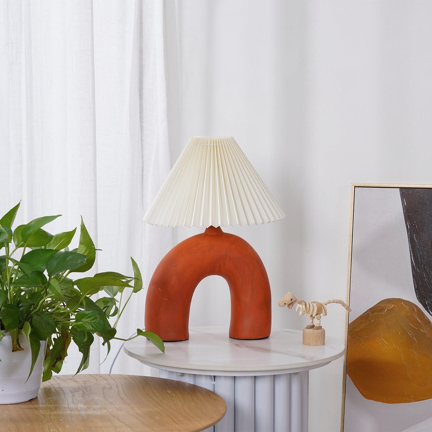 Arched Pleated Table Lamp K238