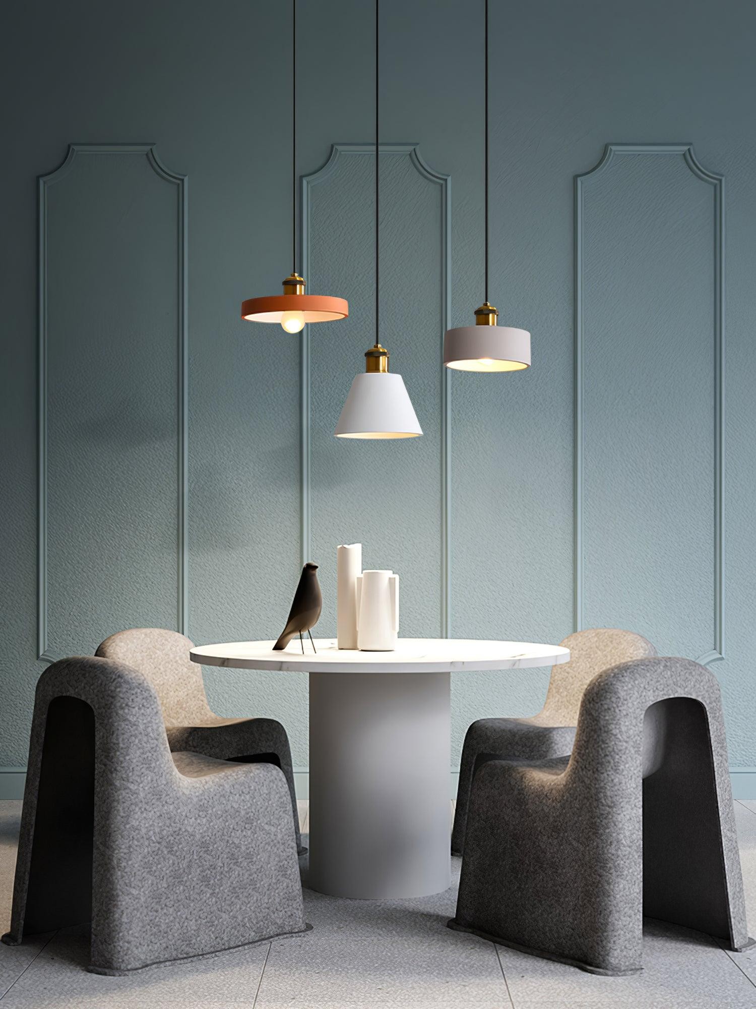 Modern Resin Geometric Pendant Lamp K621
