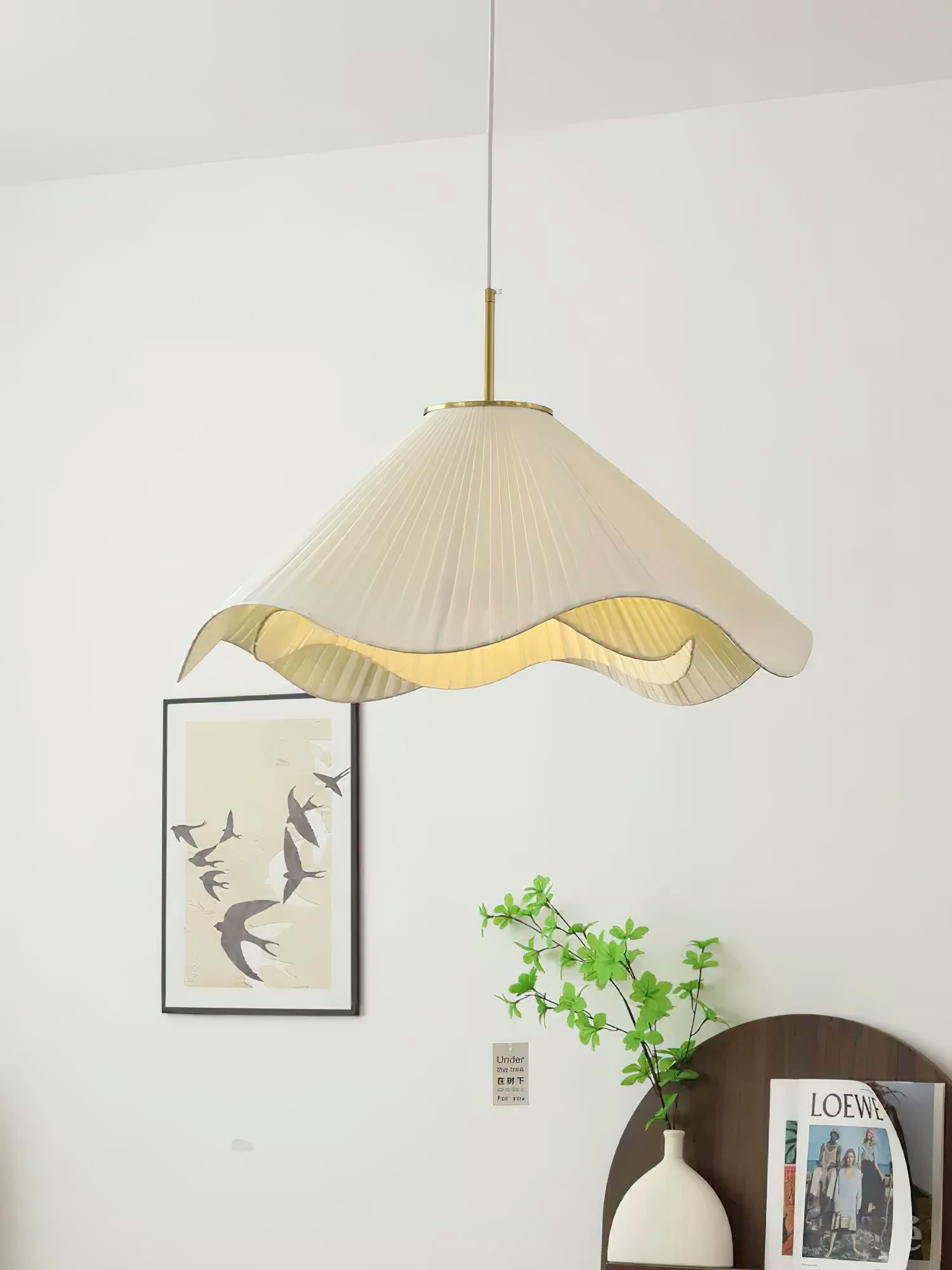 Nordic Cream Style Floral Pendant Lamp K363