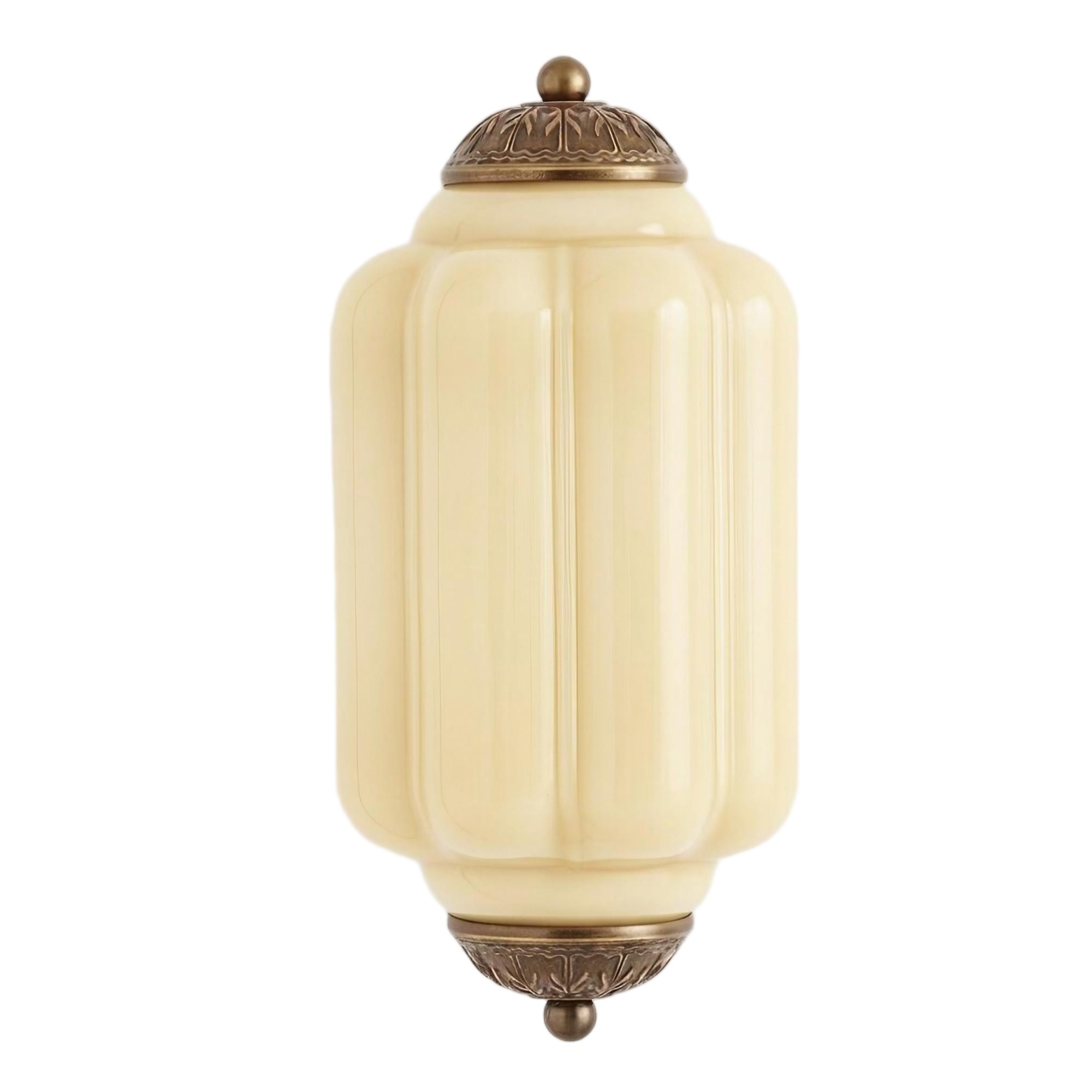 Eloise Long Pumpkin Retro Glass Recessed Wall Lamp K865