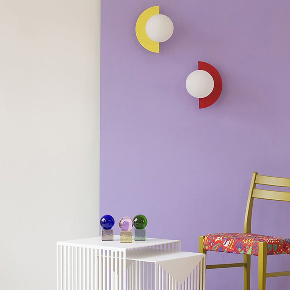 Nordic Candy Glass Orb Wall Lamp - Modern Colorful Sconce for Bedroom and Living Room K167