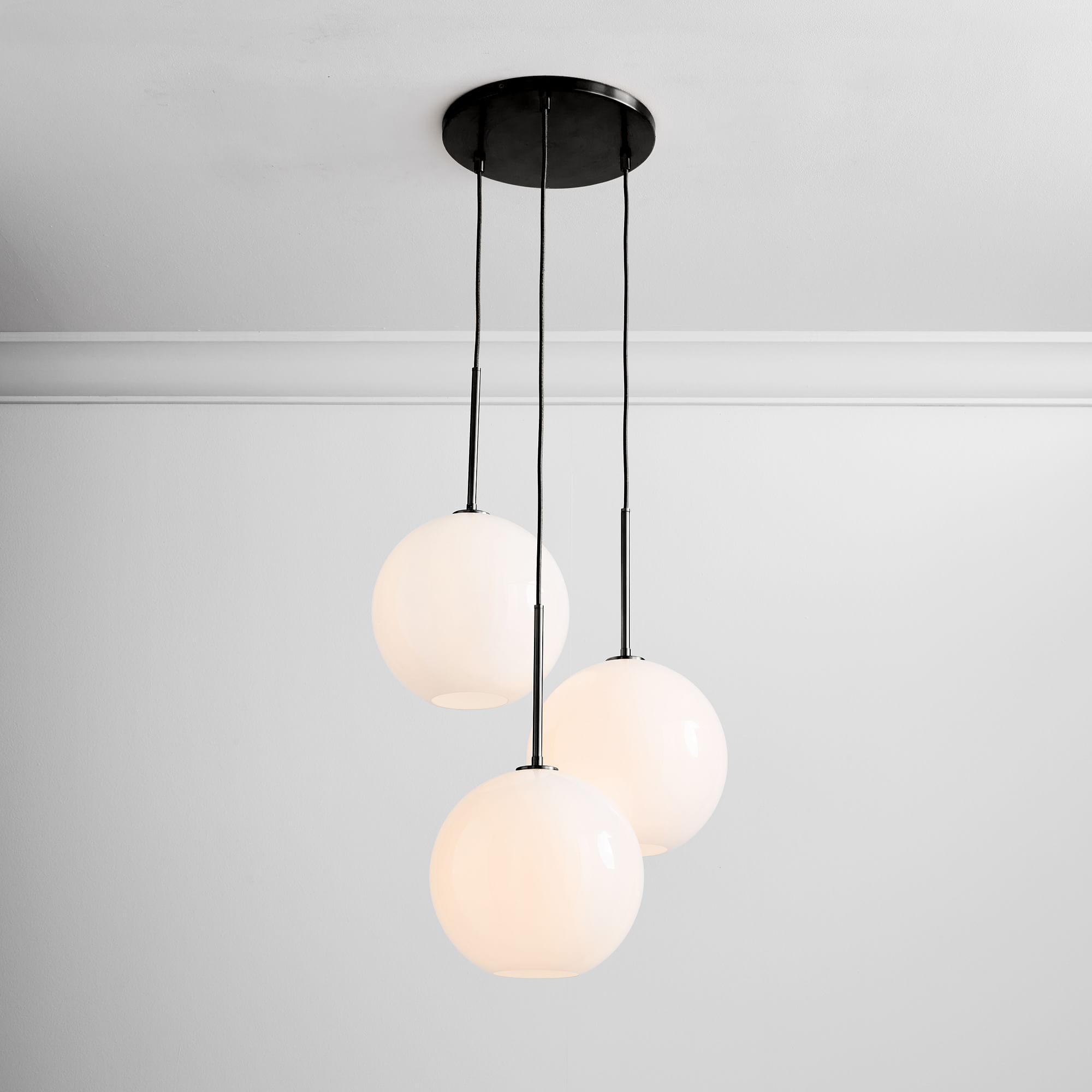 Selvion Minimalist Crystal Chandelier - Handcrafted Glass Sculptural Lighting Fixture K1220