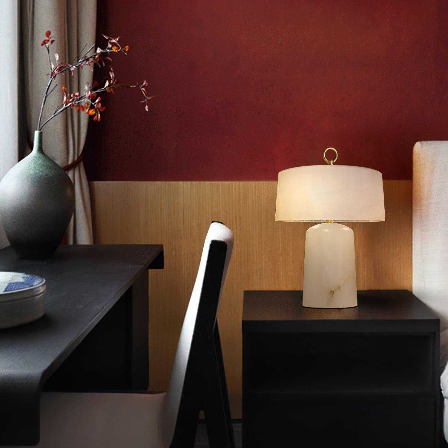 Light Luxury Style Marble Stone Table Lamp K236