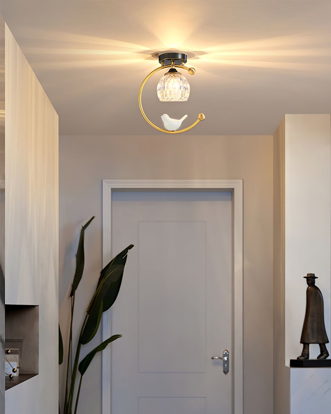 Ceramic Bird Ceiling Lamp K989