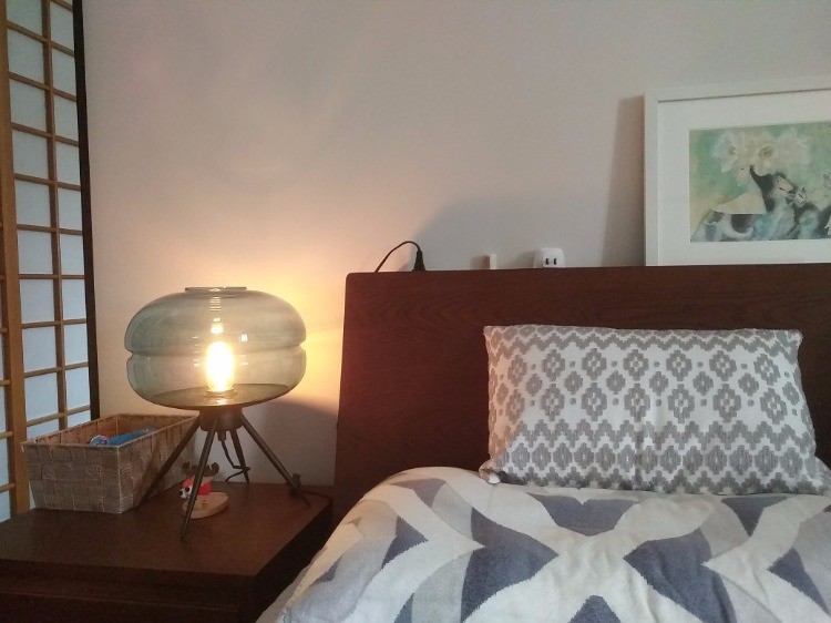 Lacquered Glass Table Lamp