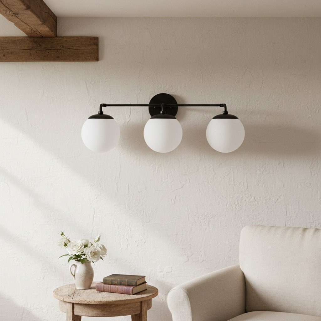 Glorica Glass Wall Sconce - Modern Vintage Vanity Light Fixture K1550