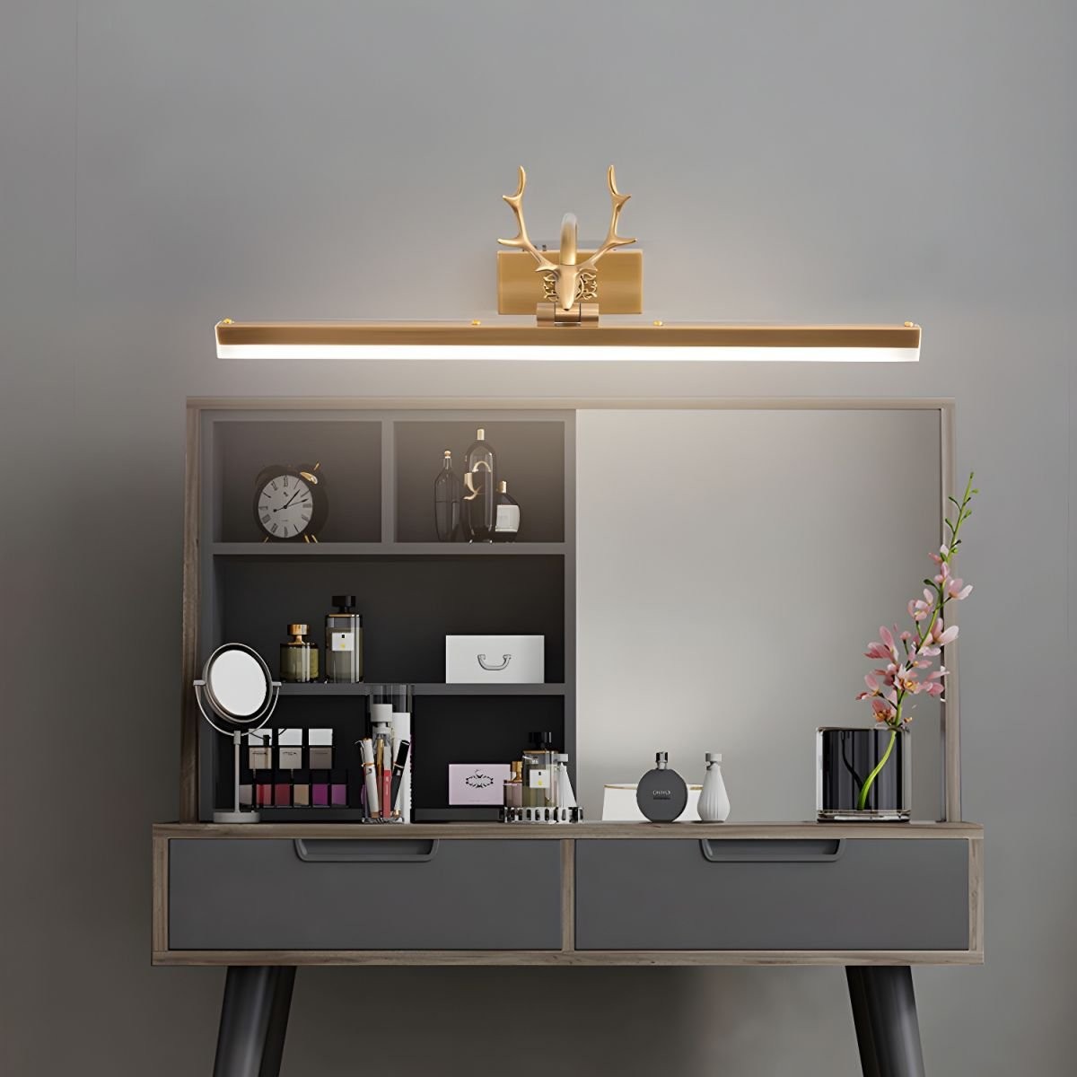 Metal Antler Linear Design Wall Lamp K219