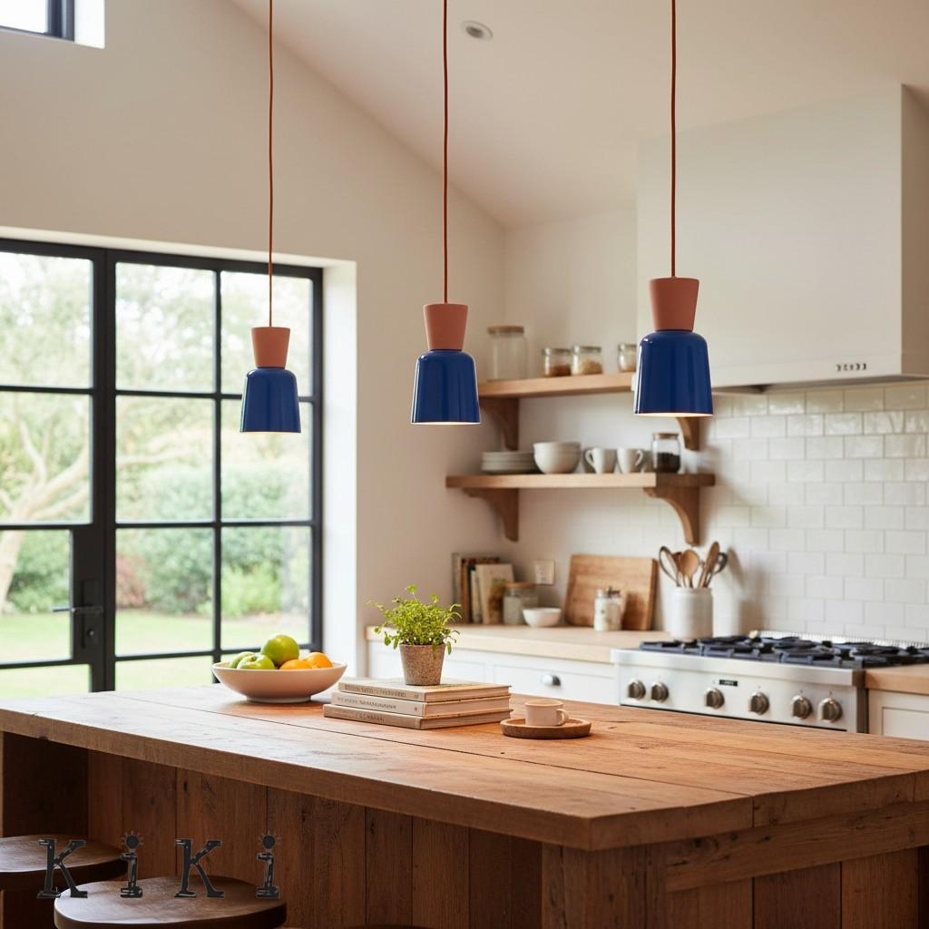 Chromara Retro Modern Colorful Bowl Pendant Light - Kitchen Island Decorative Lighting K2329