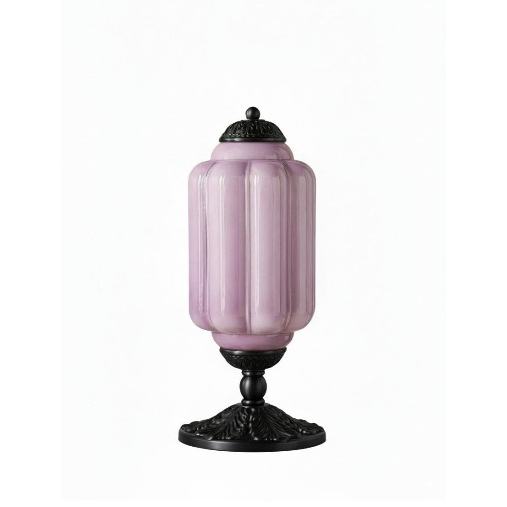 Classic Eloise Glass Table Lamp – Vintage Bedside and Ambient Lighting K885