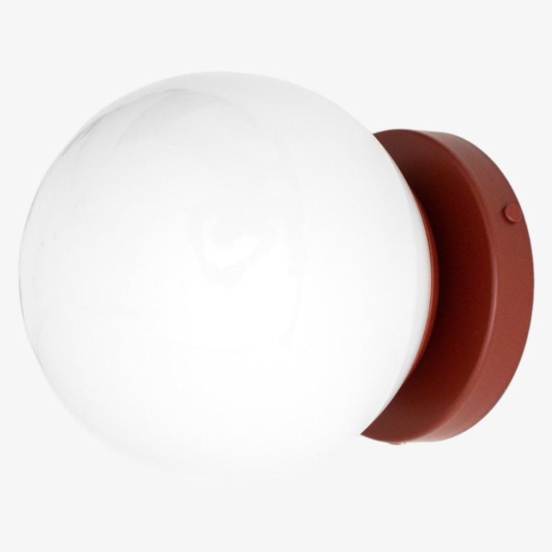 Glorica Modern Glass Globe Wall Sconce – Multi-Color Finish For Living Room & Bedroom K1516
