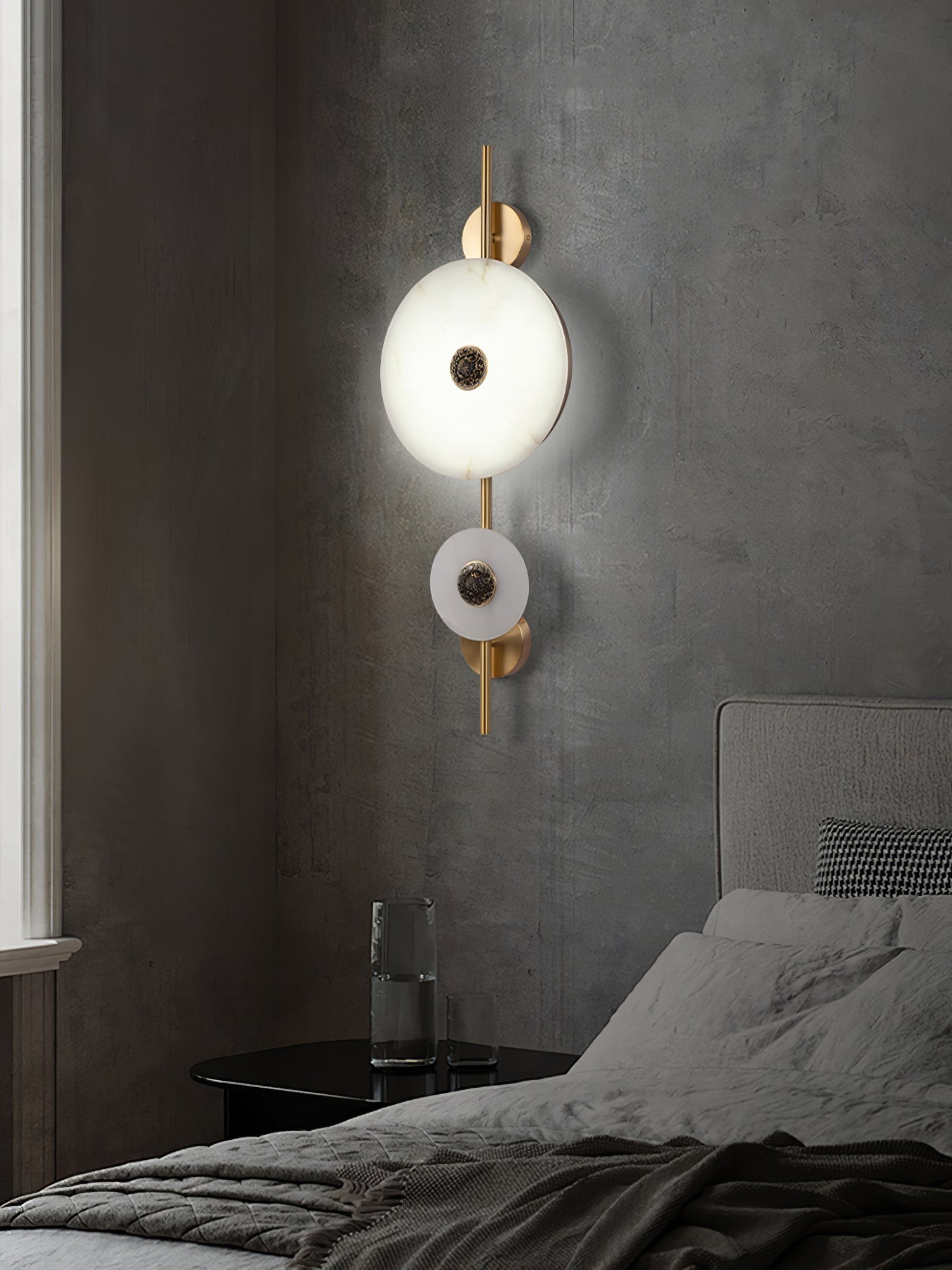 Light Luxury Disc-Shaped Wall Lamp K225
