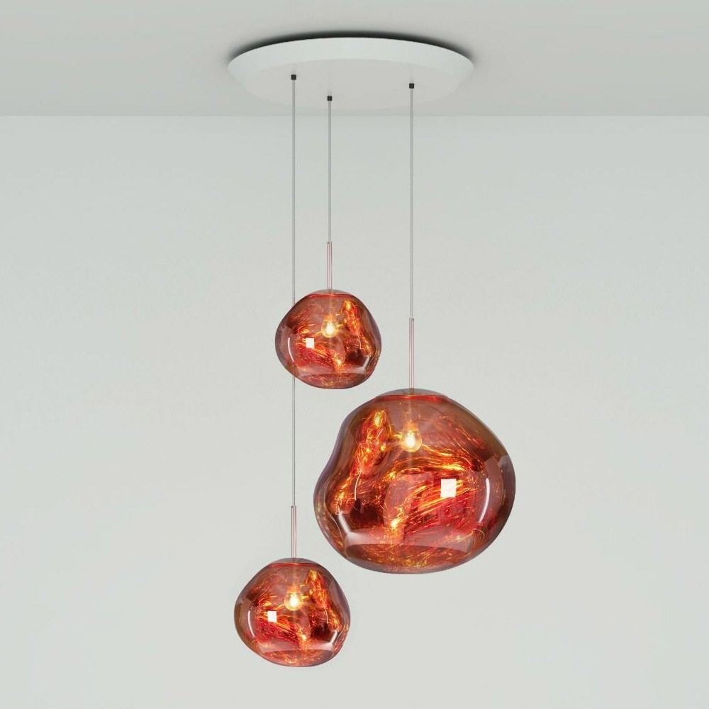 Sleek Glass Lava Pendant Lamp - Modern Lighting Fixture for Dining Area K806