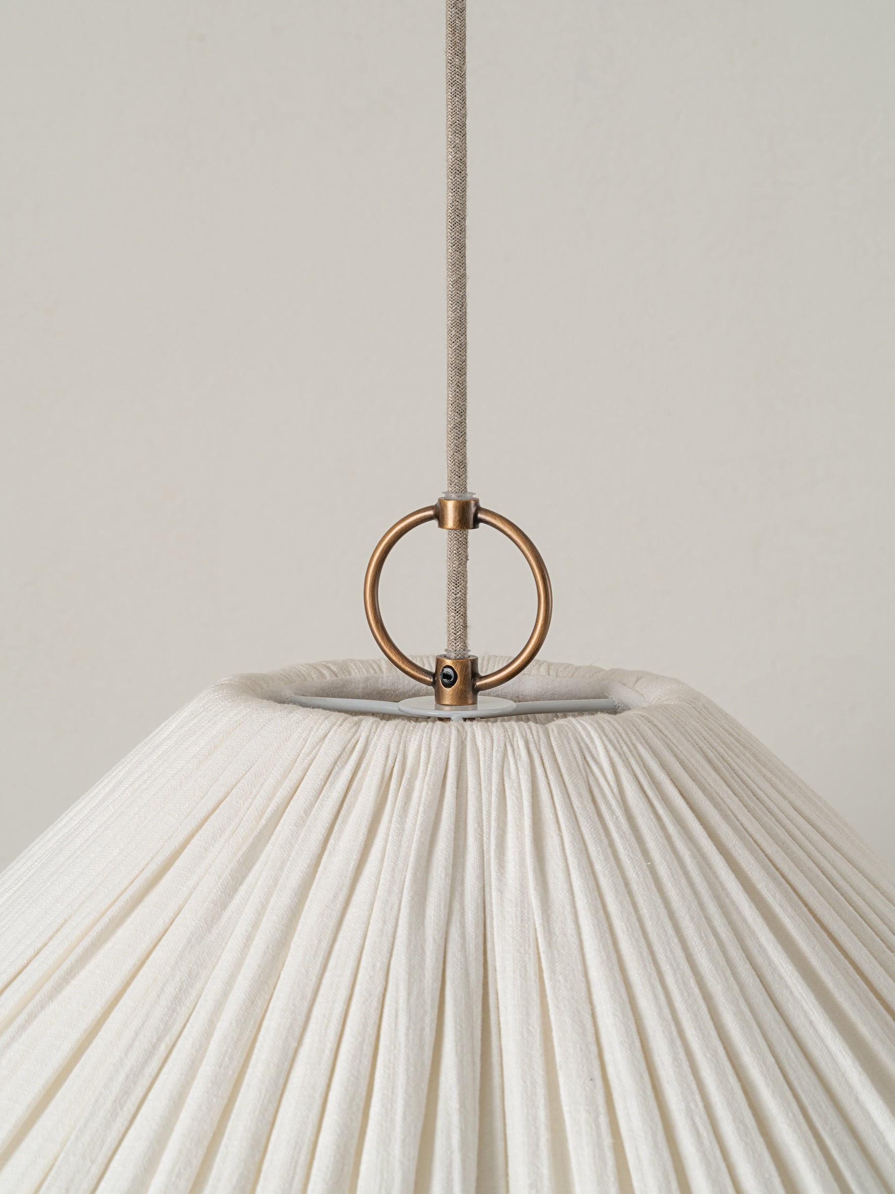 Blossine Oversized Linen Texture Pendant Light - Boho Style Hanging Lamp for Dining Room K1571