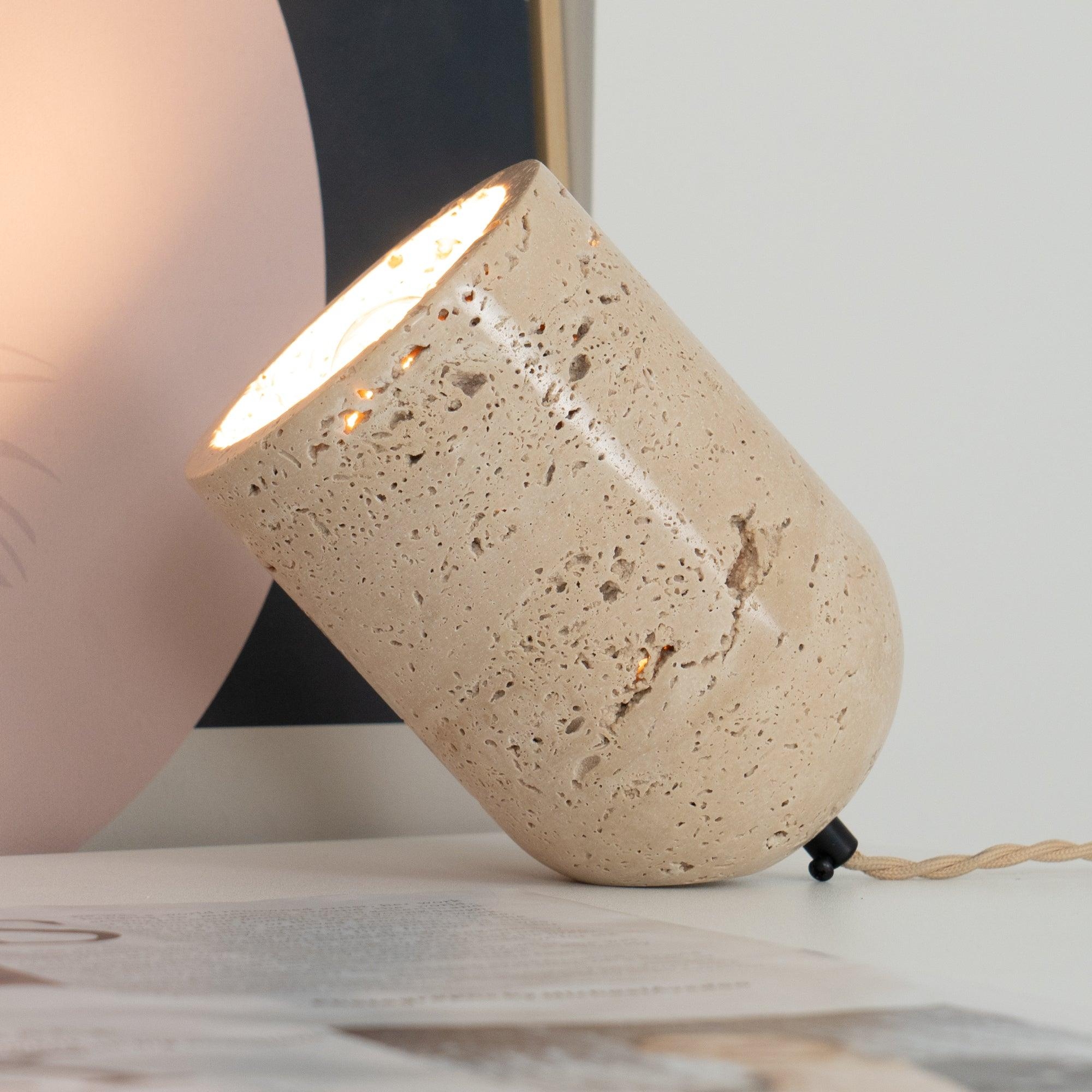 Amidori Travertine Table Lamp D893