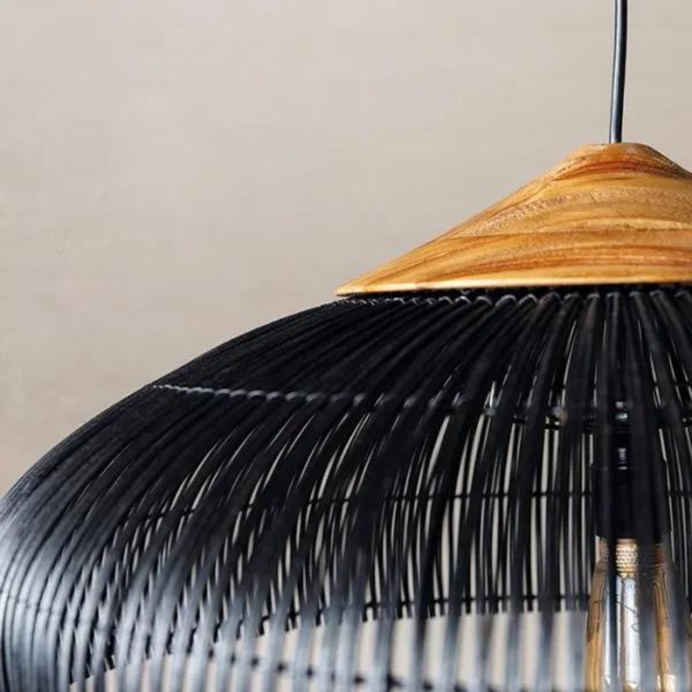 Retro Bohemian Rattan Pendant Light D836
