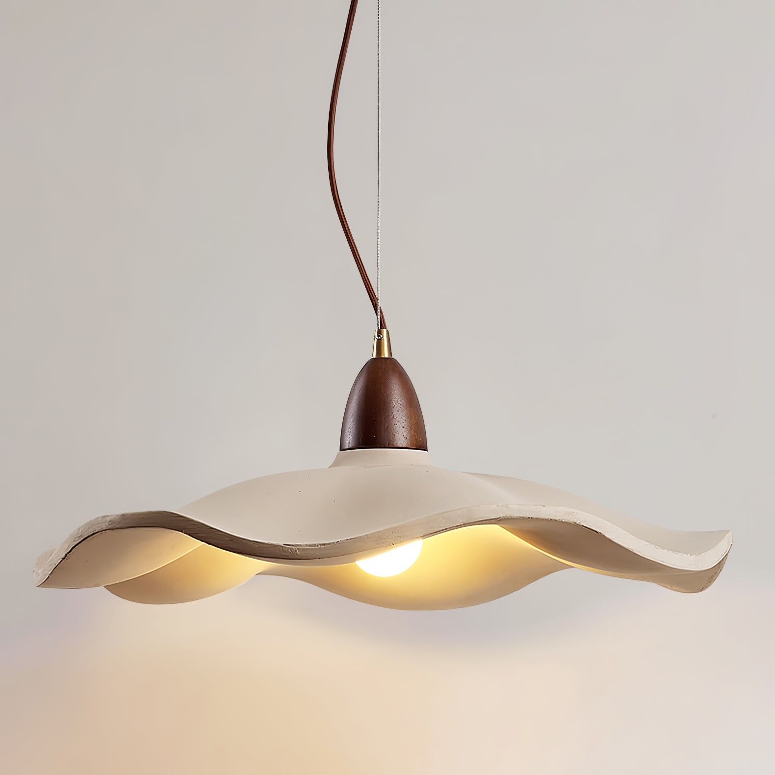 Japanese Wabi-Sabi Style Cement Wave Pendant Lamp K309