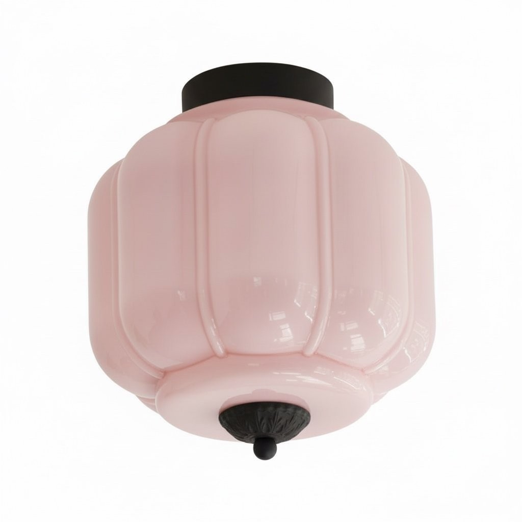 Eloise Vintage Lantern Style Ceiling Light – Elegant Glass Shade Fixture for Hallway K1137