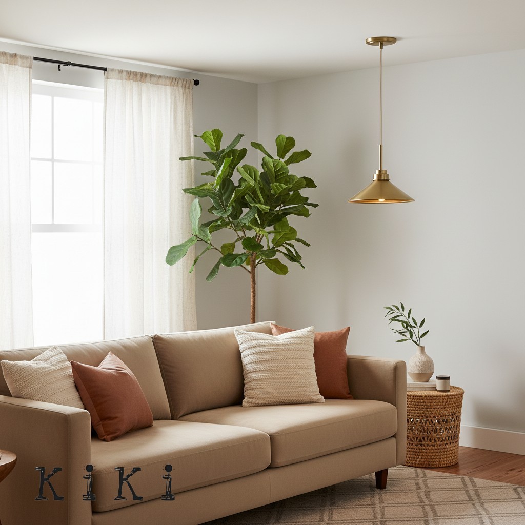 Aurenza Round Pendant Light – Timeless Farmhouse Style for Any Interior K1139