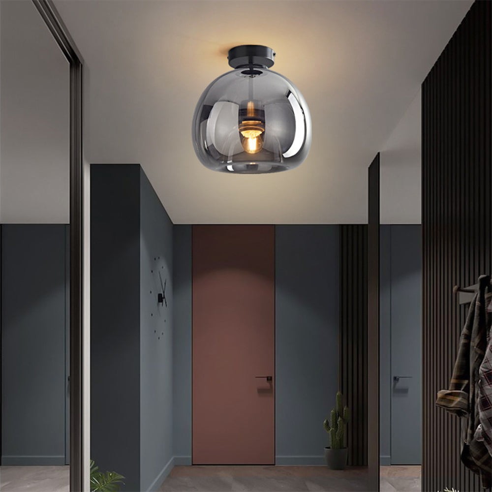 Retro Bubble Concave Glass Ceiling Lamp K750