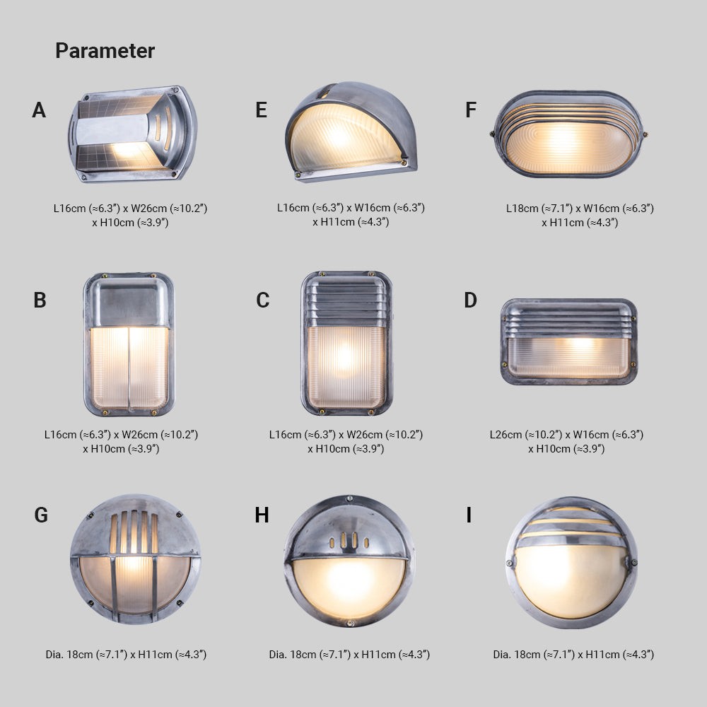 Vintage Industrial Style Waterproof Wall Sconce K861