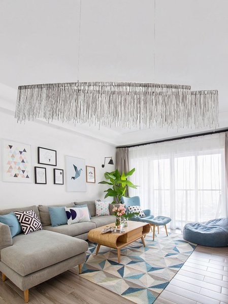 Aluminum Chain Chandelier