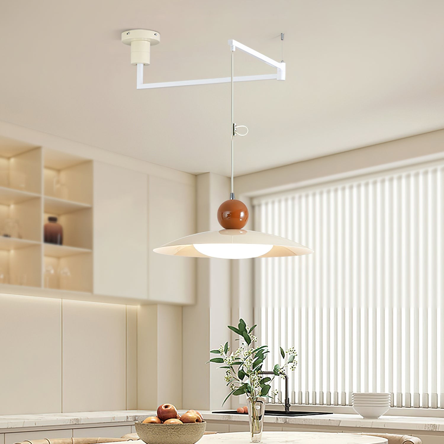 Nordic Flying Saucer Swing Arm Movable Pendant Light K619