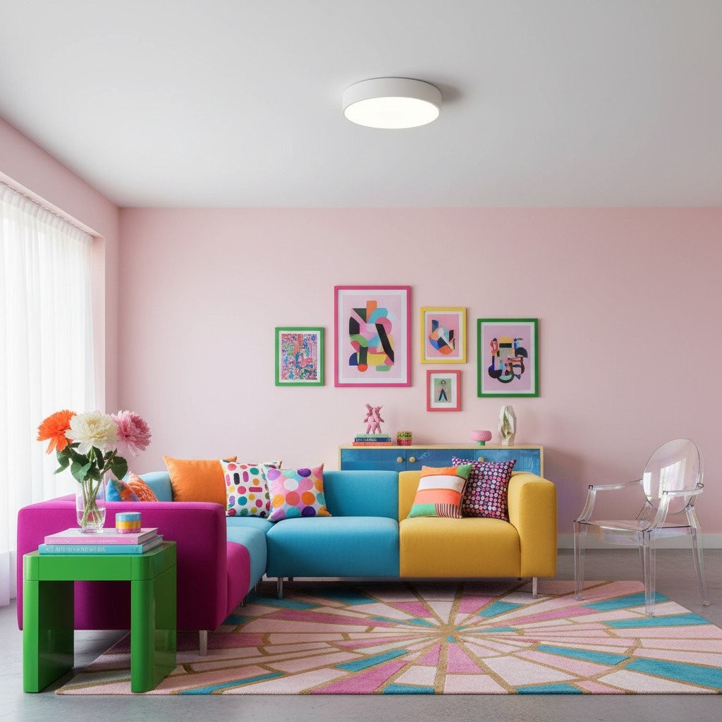 Rondi Minimalist Round LED Ceiling Light - Circular Iron Design for Living Room and Bedroom K2135