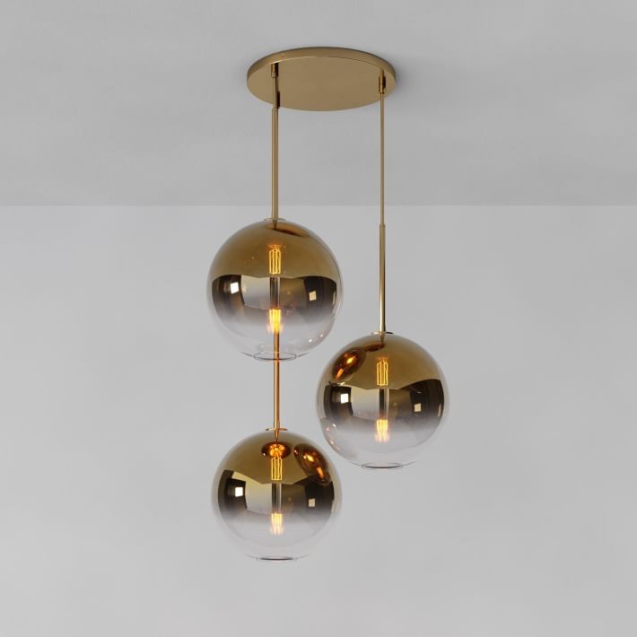 Selvion Minimalist Crystal Chandelier - Handcrafted Glass Sculptural Lighting Fixture K1220