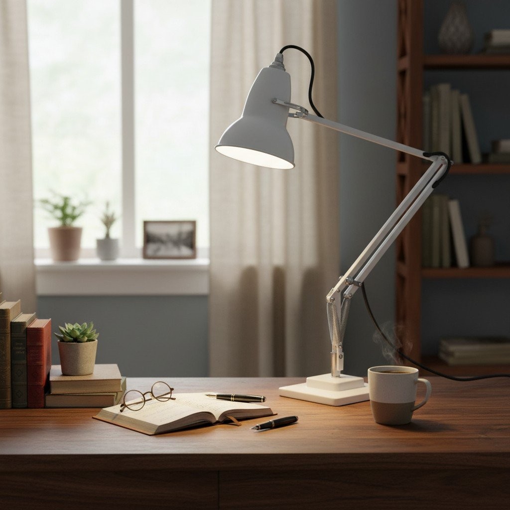 Modryx Articulated Desk Lamp - Industrial Aesthetic for Workstation and Bedroom K2132