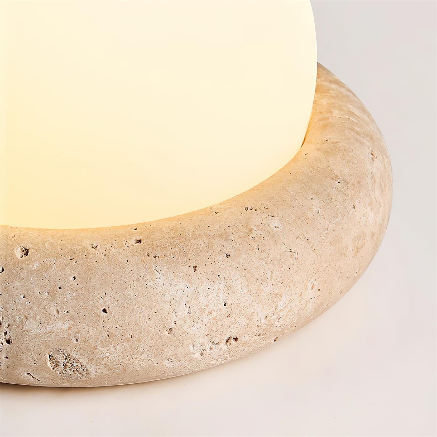Modern Travertine Cute Mini Orb Table Lamp K853