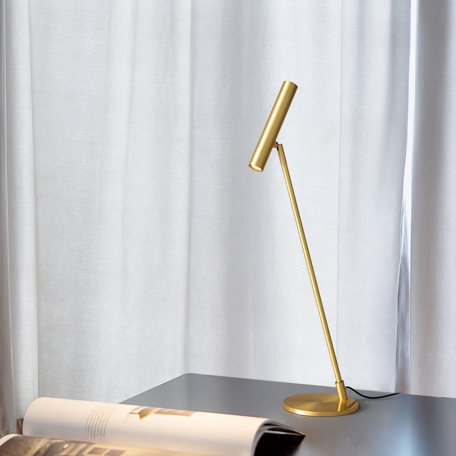Modern Minimalist Brass Adjustable LED Floor Lamp K707
