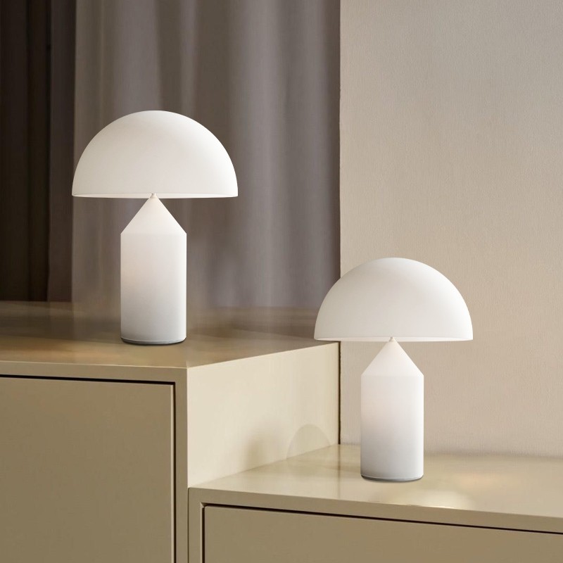 Modern Atollo Table Lamp - Mushroom Metal Table Light for Living Room