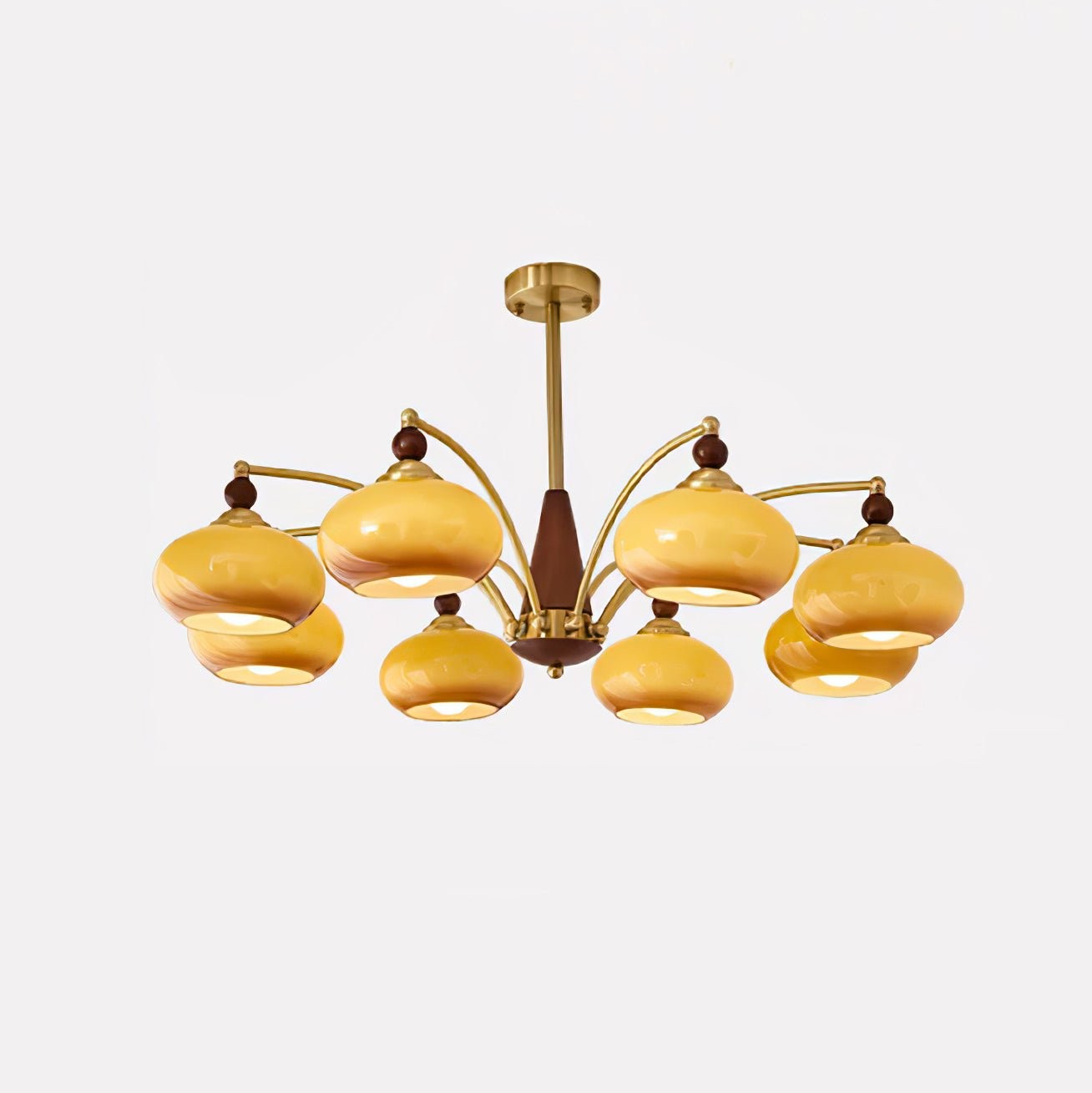 Vintage Multihead Persimmon Chandelier K623