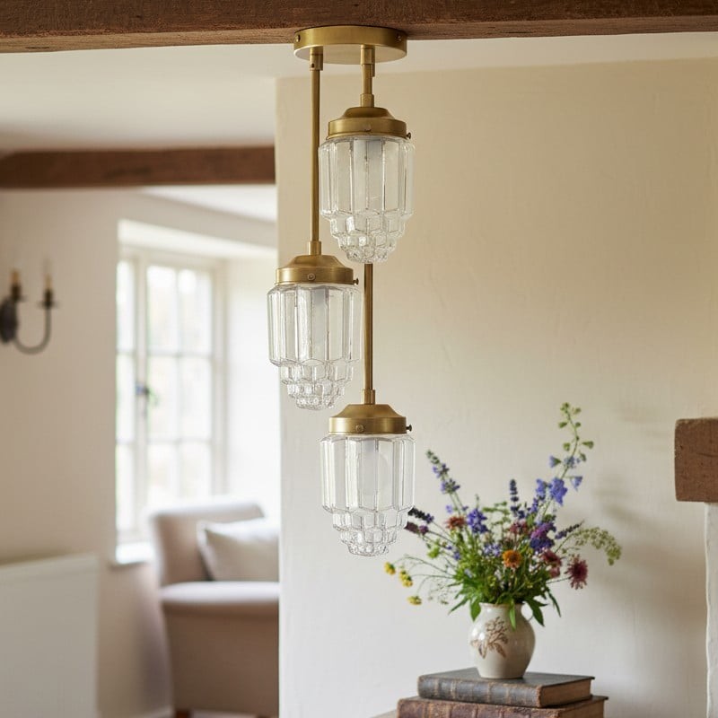 Tierlux Glass Pendant Light - Art Deco Globe Design K1525