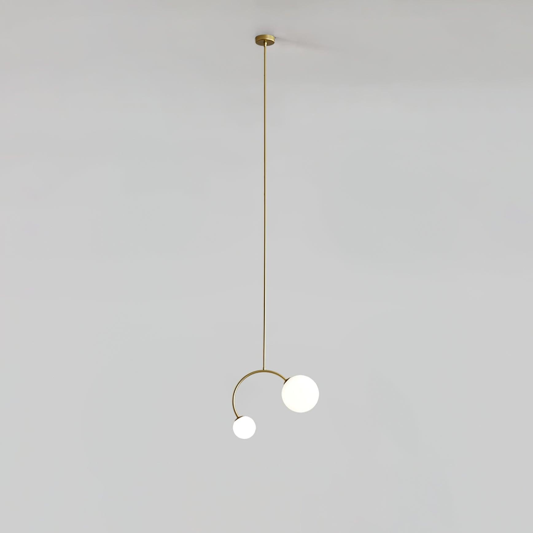 Creative Double Heads Glass Pendant Lamp K249