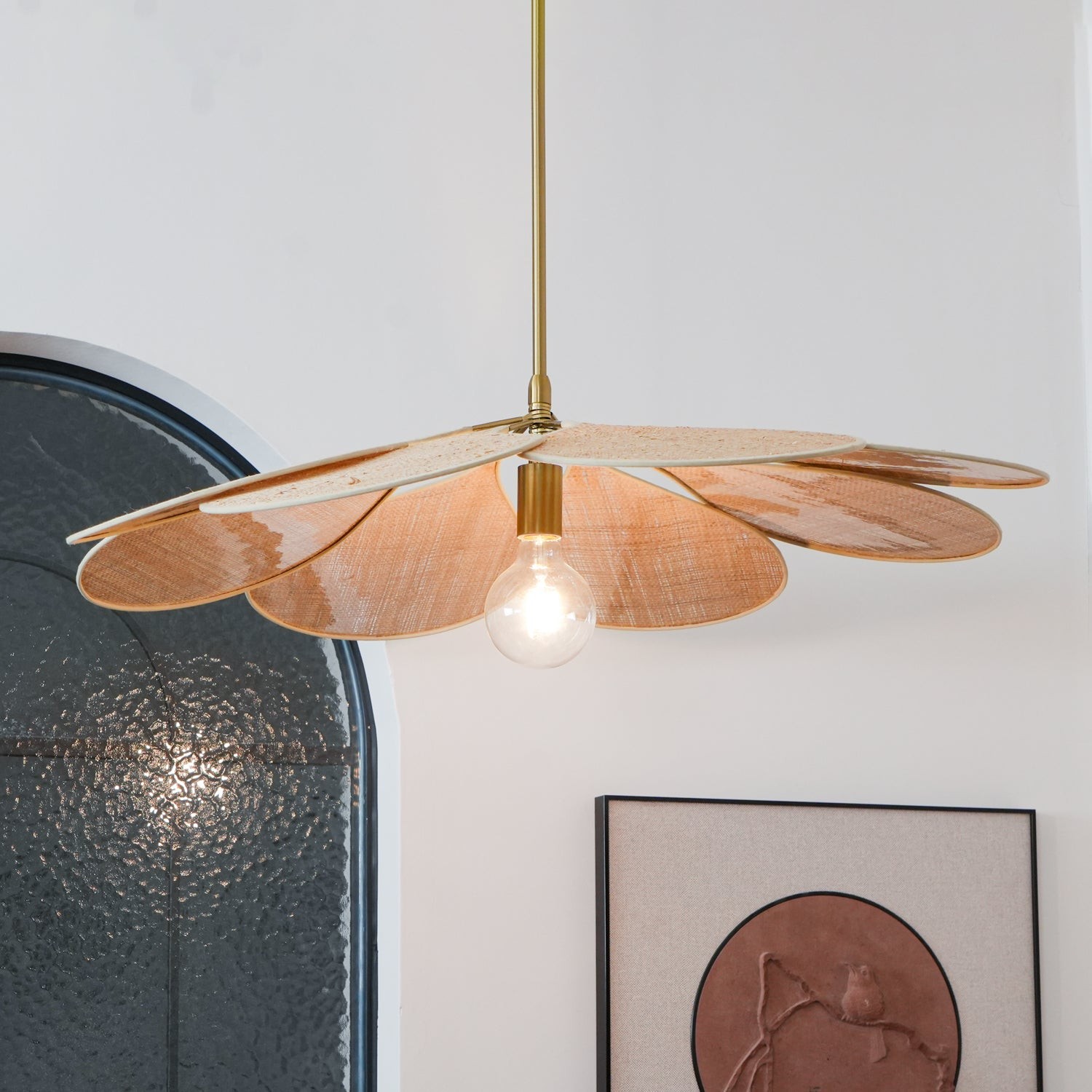 Petals Bloom Rattan Pendant Lamp K588