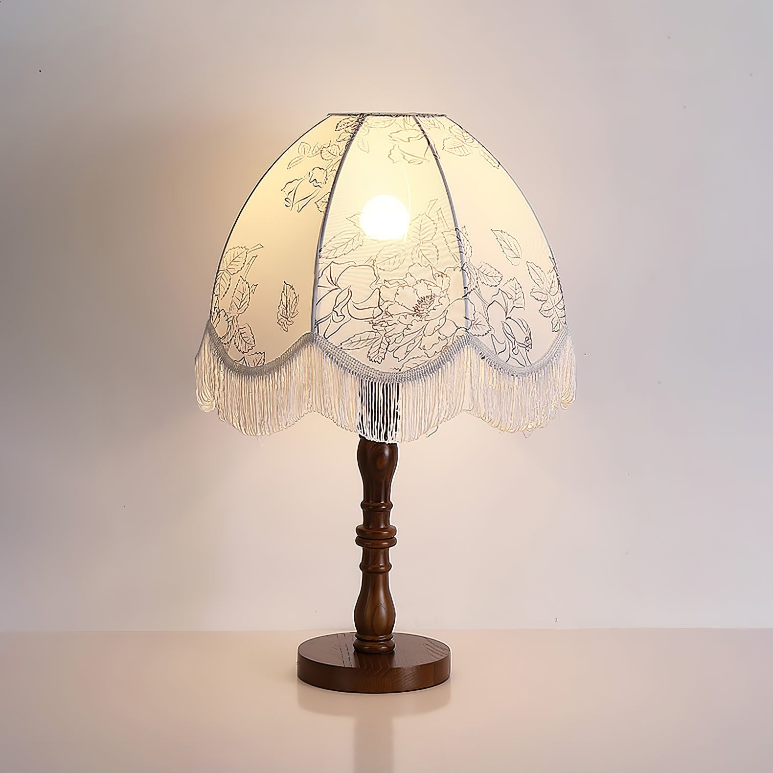 Luxury Printed Tassel Table Lamp K607