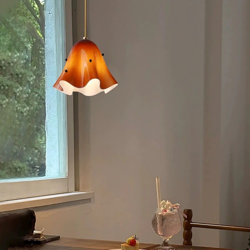 Bellina Vintage Fluted Glass Pendant Light – Mid-century Modern Fazzo  Pendant For Home Decor K897