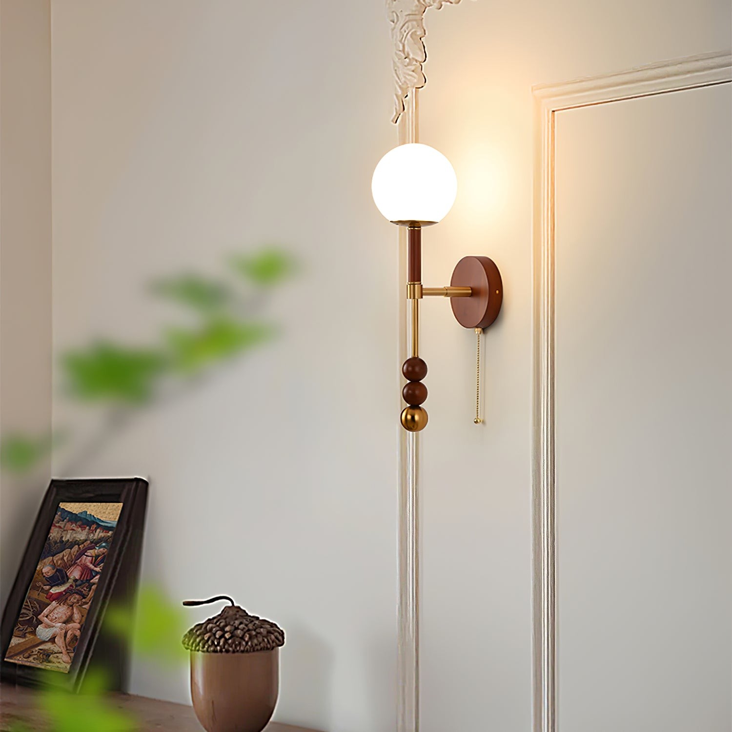 Retro Solid Wood Series Wall Lamp K638