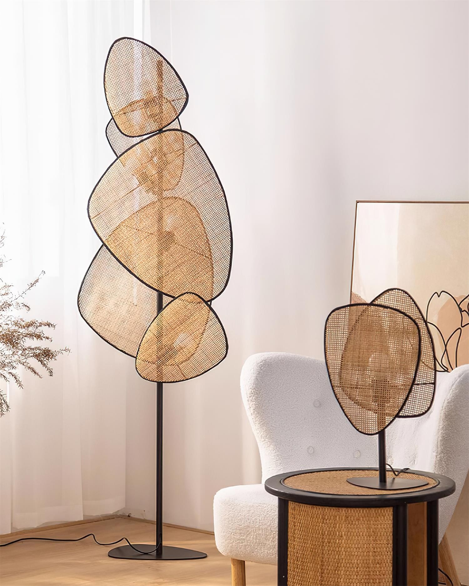 Creative Natural Rattan Floor Lamp K660